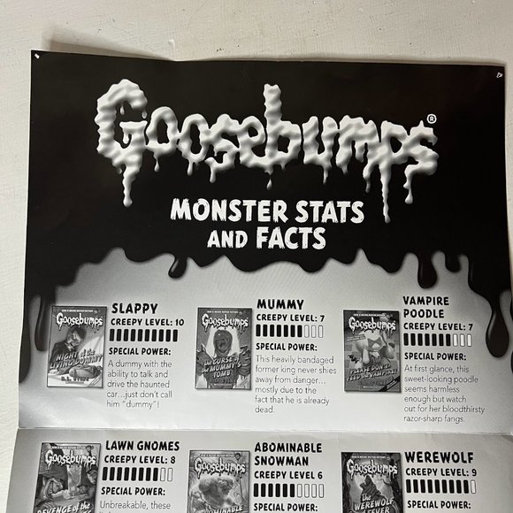 Vintage Goosebumps Night of the Living Dummy Scholastic Poster - Picture 5 of 11